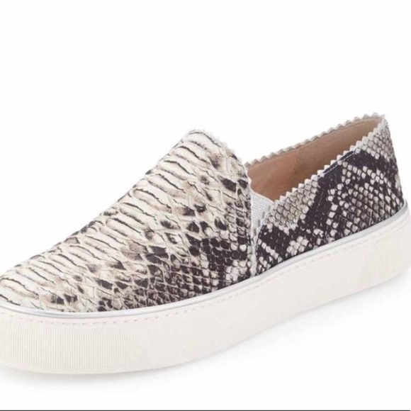 Stuart Weitzman Nugget Snake-Print Slip-On Sneaker - Picture 1 of 16